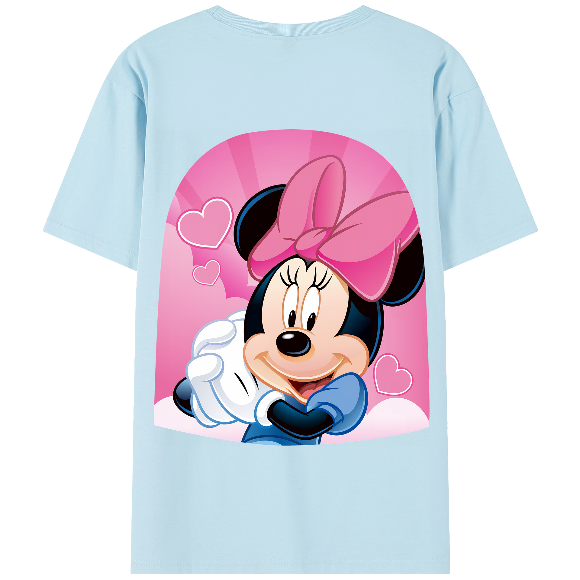 （画像用） ミッキーマウス Mickey Mouse 綿100％半袖Tシャツ（背面プリント）